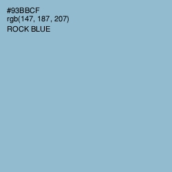 #93BBCF - Rock Blue Color Image